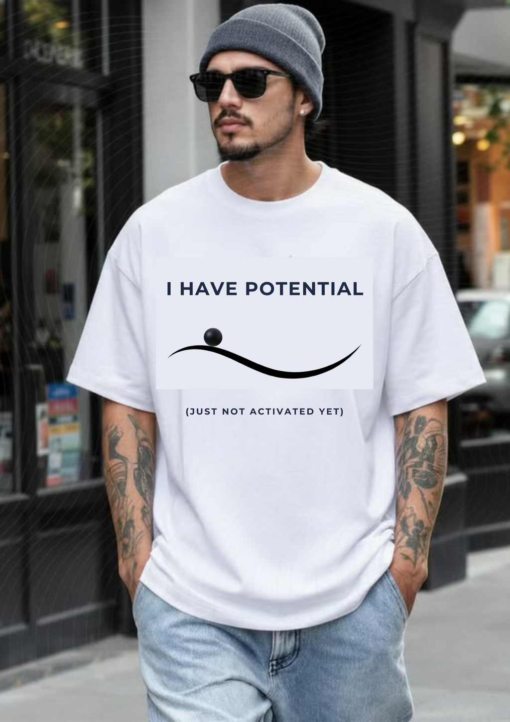 “Untapped Potential” Minimal Graphic T-Shirt