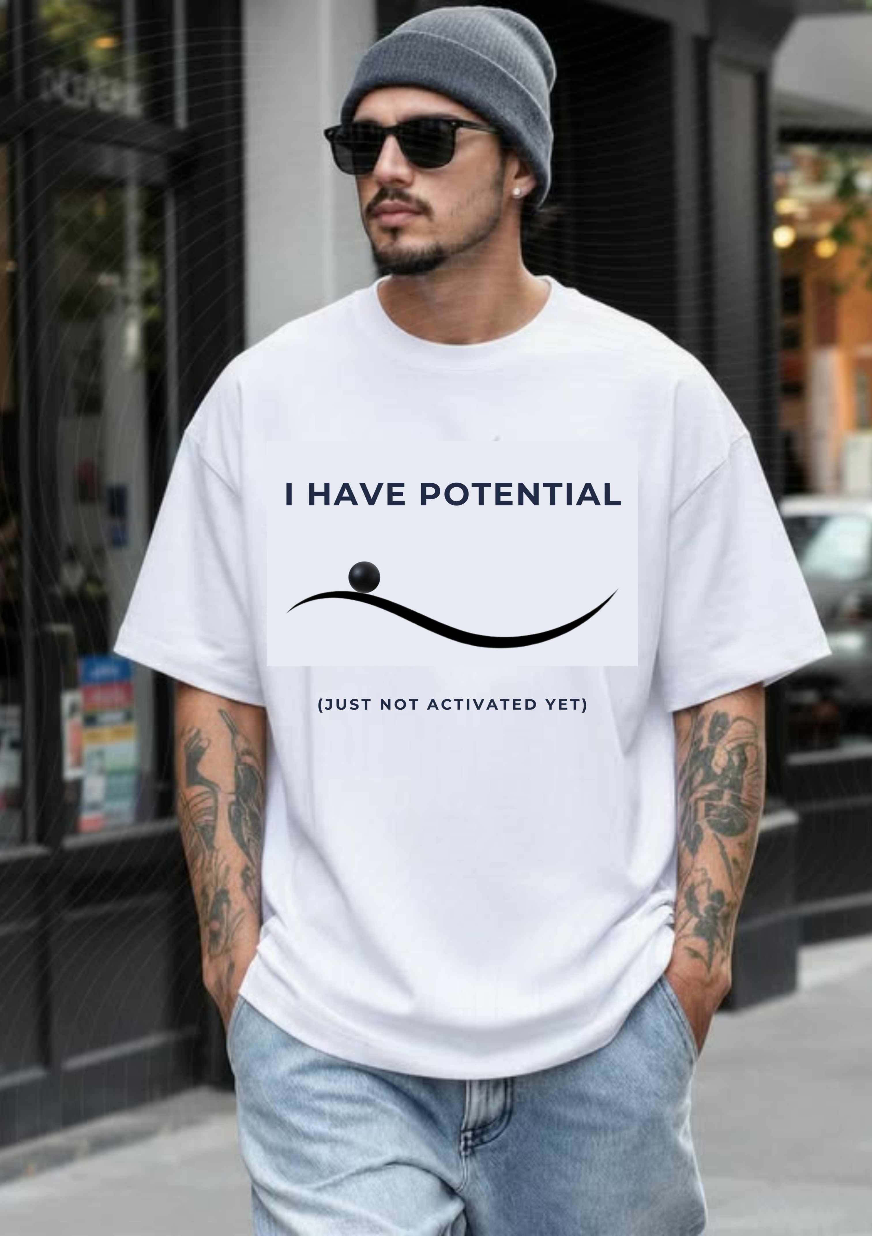 “Untapped Potential” Minimal Graphic T-Shirt