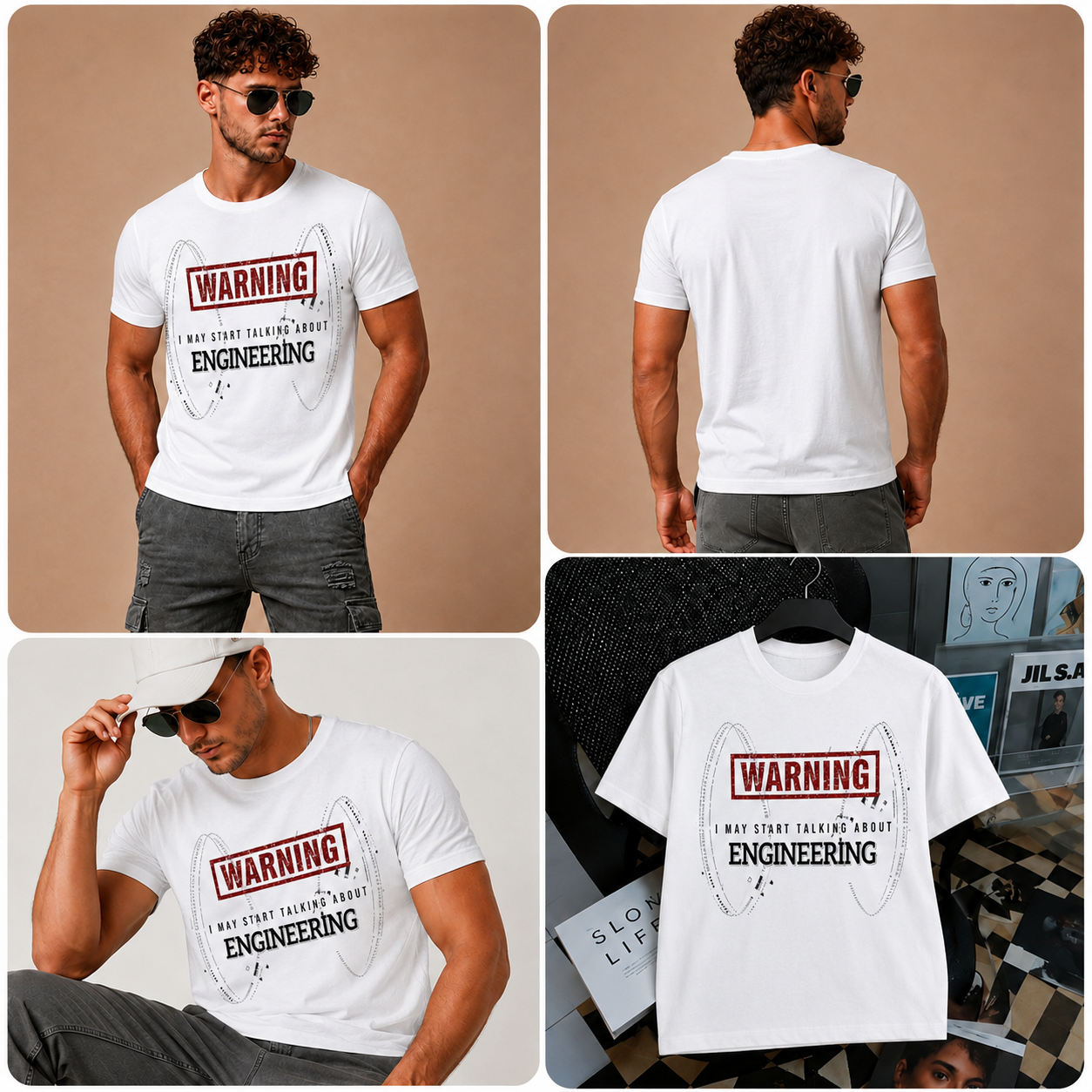 Warning: Engineering Mode On Graphic T-Shirt